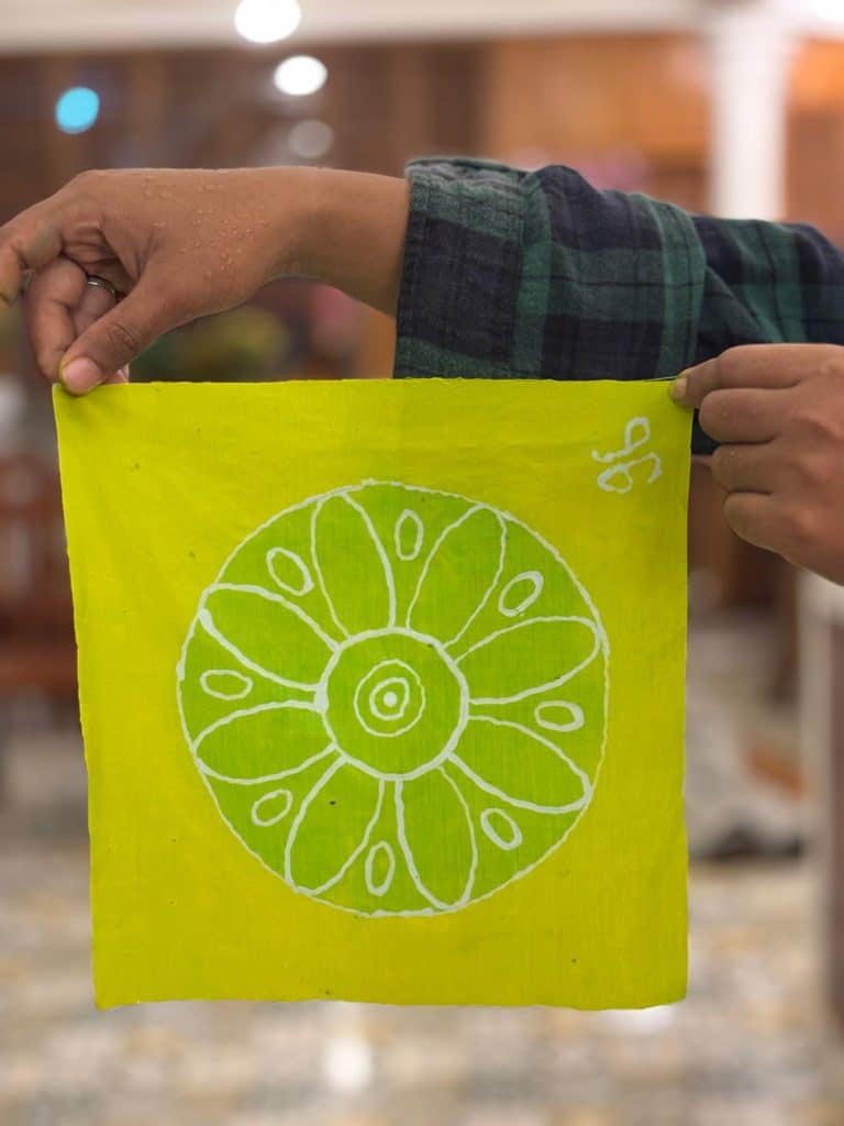 Setelah Pewarnaan Batik