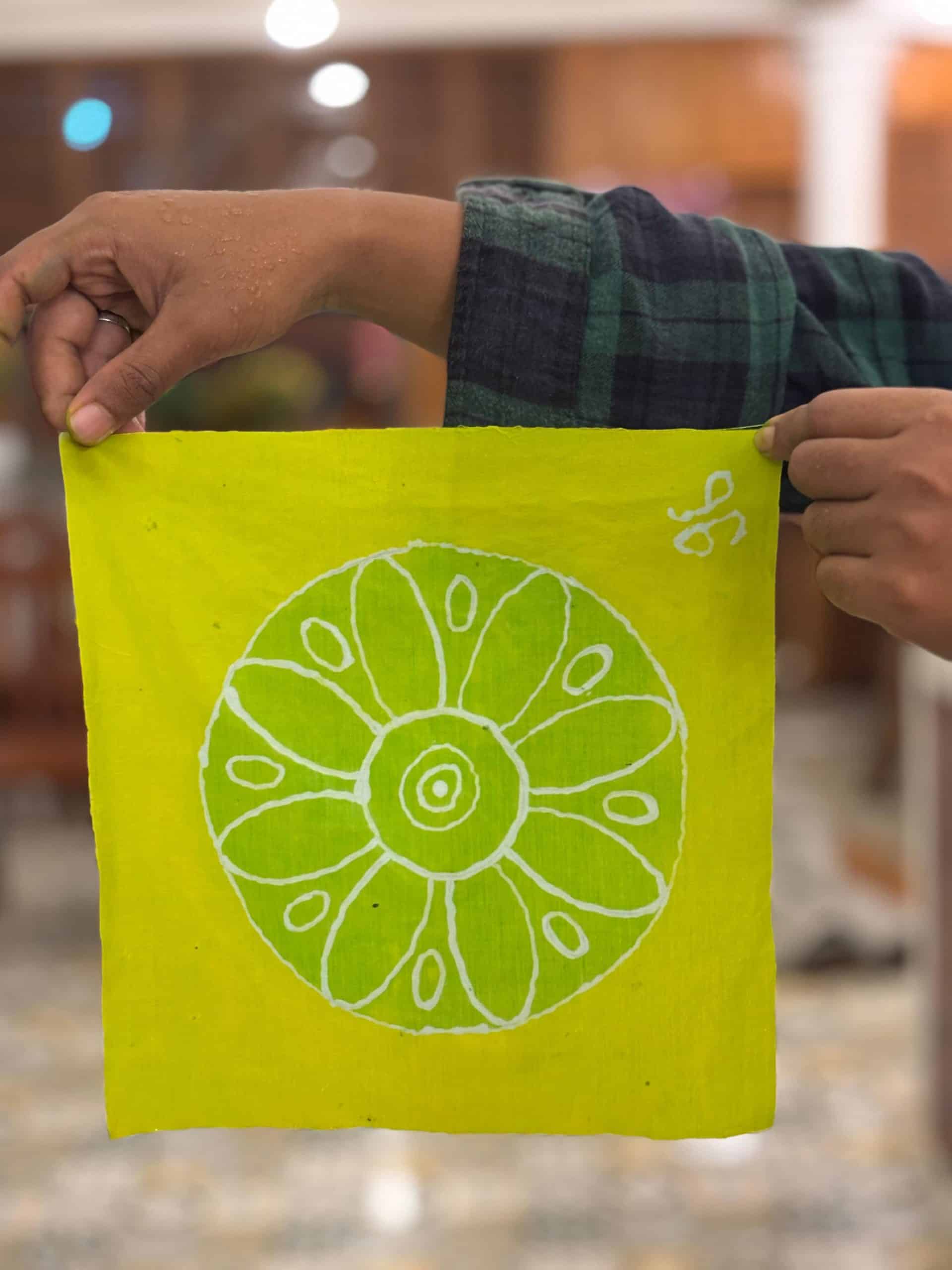 Ini hasil batik yang dibuat hanya 30 menit jadi bagus banget